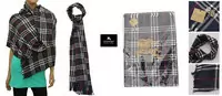 echapres 2013 burberry bonne qualite femmes imprime serviette saphir